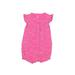 Carter's Short Sleeve Outfit: Pink Hearts Tops - Size 18 Month