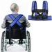 Wheelchair Seat Belt Torso Support Vest for Patient Elderly & Disabled Adjustable Full Body Harness Keep User Upright Chest Waist Band with Easy Release Buckles