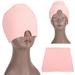 Ruibeauty Ice Gel Headache & Migraine Relief Hat Wearable Cold Therapy Cap Form Fitting Stretchable Head Wrap for Puffy Eyes Tension Sinus Stress Relief Pink