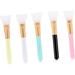 Silicone Makeup Applicator Face Mud Brush Professional Makeup Brush Body Butter Brush Cosmetic Brush Foundation Brush Cream Bamboo Powder Brush Body Makeup Brush