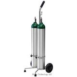 2 Cylinder D/E Oxygen Cylinder Cart