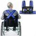 Wheelchair Seat Belt Torso Support Vest for Patient Elderly & Disabled Adjustable Full Body Harness Prevent Tilting or Falling & Keep User Upright Chest Waist Band with Easy Release Buckles