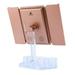 Tri-Fold Vanity Makeup Mirror 20 LED Lighted 10X Magnifying Folding Cosmetic