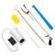 FabLife Hip Kit Daily Living Aids for Mobility Hip Replacement Recovery Knee and Back Surgery Includes Grabber Reacher Bath Sponge Stick Sock Aid Shoehorn Dressing Stick