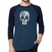 Rock n Roll Skull - Men s Raglan Baseball Word Art T-Shirt