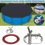 Taqqpue Swimming Pool Accessories Swimming Pool Cover Cable Winch Kit For Ground Winter Swimming Pool Safety Cover Swimming Pool Cable Rope Tensioner for Swimming Pool on Clearance