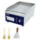TAIMIKO Commercial Electric Griddle Countertop Stainless Steel Hot Plate Kitchen Grill Burger Bacon 1700W 28cm