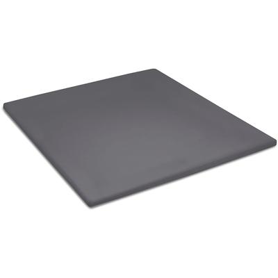 Spannbettlaken CINDERELLA "Double-Jersey Topper", grau (anthrazit), B:180cm L:200-210cm, Double-Jersey, Obermaterial: 100% Baumwolle, Laken, bügel- und knötchenfrei, bis 15cm Höhe Image