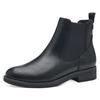 Chelseaboots TAMARIS, Damen, Gr. 42, schwarz, Lederimitat, Elastischer Einsatz, unifarben, klassisch, Schuhe, Blockabsatz, Stiefelette, Businessschuh, Schlupfschuh, Anziehlasche