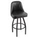 Holland Bar Stool 840 Grizzly Swivel Bar & Counter Stool Upholstered/Metal in Gray | Bar Stool (30" Seat Height) | Wayfair 84030PWBlkVinyl