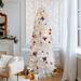 The Holiday Aisle® 6'/7.5' Pencil Christmas Tree w/ Lights, Pre-lit Slim Christmas Trees, 4 Colors Available in White/Black | Wayfair