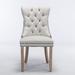 August Grove® Willsboro Tufted Velvet Back Parsons Chair Dining Chair Wood/Upholstered/Velvet in Brown | 37.5 H x 19.7 W x 24.4 D in | Wayfair