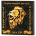 Trinx Abelia Lion - Unframed Print on MDF in Black | 5.875 H x 5.875 W x 0.75 D in | Wayfair 249FC7DD8EC14013BAE545D263B2536C
