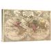ZHENMIAO XINLEI TRADING INC Guillaume De L"isle World Map Prepared for Then French King - Wrapped Canvas Painting Canvas in Brown/Gray | Wayfair