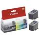 Canon PG40 CL41 Black Cyan Magenta Yellow Standard Capacity Ink Cartridge Multipack 2 x 16ml 12ml - 0615B043