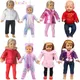 Winter American 18 Inch Girl Doll Clothes Jacket + Leggings Doll Clothes Fit For 43cm Baby Born Doll