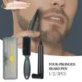 Waterproof Beard Pen Beard Filler Pencil And Brush Beard Enhancer Lasting Repair Moustache Coloring