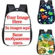 12 inch Customize Your Logo Name Image Toddlers Backpack Animals Dinosaur Children School Bags Baby