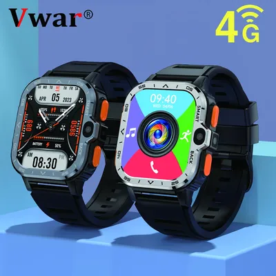 4g Android Smart Watch Männer mit SIM-Karte WiFi Dual-Kamera Google Play GPS Smartwatch 2,03 Zoll