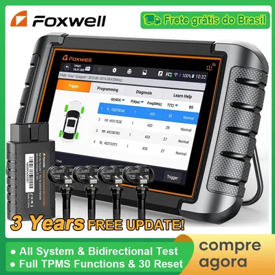 FOXWELL NT809TS TPMS Programmierung Werkzeug Alle Systeme Diagnose Bi-Directional Control 30 + Reset