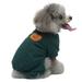 1pcs dark green pet one-piece pajamas Home dog clothing Flannel pajamas pet one-piece pajamas home - M