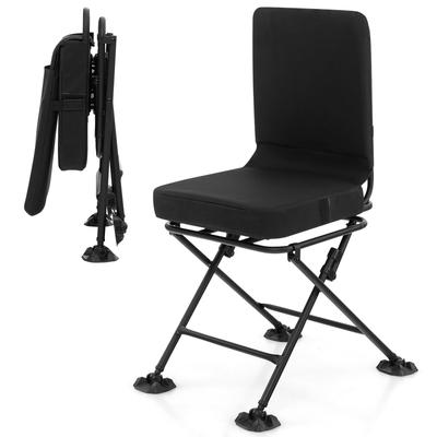 Gymax 360 Degree Swivel Hunting Chair Folding Hunter Blind Chair w/