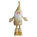 Jikolililili Christmas Standing Santa Hand Crafted Cute Chic Santa Figurines Doll Chirstmas Plush Toy Christmas Decoration for Home Office Table Xmas Party Ornament Gift