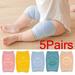 5Pairs Baby Toddler Knee Pads Smile Soft Cotton Knee Protector Crawling Protection