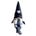 TERGAYEE Christmas Faceless Gnome Handmade Faceless Doll Knitting Faceless Doll Hanging Leg Hand Grinding Coffee Christmas Decorations Home Daily Decoration black right-handed