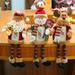 Aosijia 3 Pcs Christmas Plush Toy Long Leg Standing 12.6 Santa Claus Snowman Reindeer Doll Christmas Ornaments Dolls for Xmas Party House Holiday Decoration