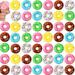 50 Pcs Donut Stress Balls Donut Party Favors Donut Squishy Fake Donuts Slow Rising Donut Toys Stress Relief Donuts for Party Decoration Donut Theme Party Supplies 6 Colors