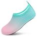 VIFUUR Kids Water Shoes Girls Boys Quick Dry Aqua Socks for Beach Swim Outdoor Sports GradientPink