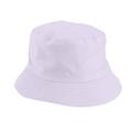 ManxiVoo hats Unisex Double Side Wear Reversible Bucket Hat Trendy Cotton Twill Canvas Sun Fishing Hat Fashion Cap sun hats for women White