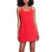 iOPQO Casual Dresses For Women Dress Women Workout Tennis Dress With Built In Bra Shorts Shoulder Straps And Pockets Summer Dress Red XL