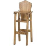 Amish-Made Rebekah s Collection Wooden Doll High Chair for 18 Dolls Harvest