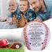 Rubber Grandson ornaments Home Decor Motivational Baseball To My Grandson You Will Never Lose Personalized Printed Baseballs For Players From Grandparents/Dad Graduation Birthday