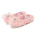 eczipvz Toddler Shoes Children Shoes Dance Shoes Dancing Ballet Performance Indoor Pearl Flower Yoga Practice Dance Youth Shoes High Tops (Pink 3.5 Big Kids)