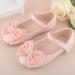eczipvz Toddler Shoes Children Shoes Fashion Small Leather Shoes Baby Children Princess Shoes Lace Bow Children Sandals Tennis s for Kids (Pink 3.5 Big Kids)