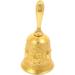 Hand Ring Bell Wedding Decoration Service Bell for Desk Christmas Decor Loud Call Bell Alarm Christmas Handle Bell Service Hand Bell Metal Golden Hotel Call Bell Metal Bell for Bar