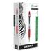 1PC Zebra Z-Grip MAX Ballpoint Pen Retractable Medium 1 mm Red Ink Silver Barrel 12/Pack