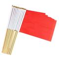 20 Pack Flag Small Mini Plain DIY Flags on Stick Party Decorations for Parades Grand Opening Kids Birthday Party Events Celebration 14 x 21cm