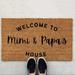 Pjtewawe Carpet Welcome To Mimi And Papa S House Funny Cute Doormat Door Mat Welcome Friends Doormat Funny Doormat New Home Door Mat