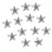 Labakihah Christmas Decorations 100Pc Gold Silver Cloth Christmas Five-Pointed Star Confetti Home Decoration 2Cm Room Decor