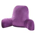 Wovilon Reading Pillow for Bed 3-4 Years Old Child Size (Purple) Backrest with Arms - Children Reading Pillow Shredded PP Cotton Ultra-Comfy Removable Microplush Cover & Detachable Neck Roll