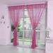 Ploknplq Home Decor Curtains For Living Room 1 Pcs Pure Color Tulle Door Window Curtain Drape Panel Sheer Scarf Curtains C C