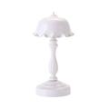 Anvazise USB Charging Night Light Mini Lotus Shape High Quality ABS Decoration Table Lamp for Girl White 1 Set