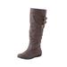 Extra Wide Width Women's The Pasha Wide-Calf Boot by Comfortview in Dark Brown (Size 7 1/2 WW)