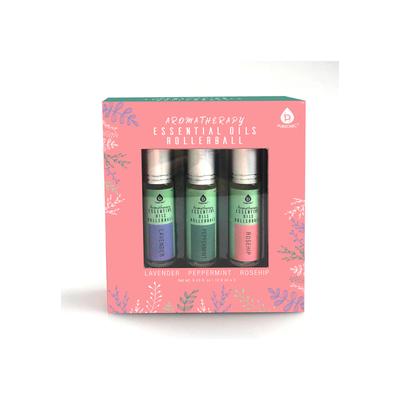 Plus Size Women's Aromatherapy Essential Oils Rollerballs by Pursonic in 3 Pack