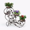 Bilot 3-Tiered Plant and Flower Stand Plant Flower Pot Rack with Classic Design Bronze