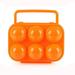 Ploknplq Kitchen Organizers And Storage Kitchen Gadgets 6 Grid Egg Holder Kitchen Storage One Size Orange